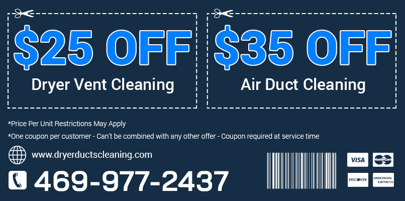 Dryer Ducts Cleaning TX Printable Coupon